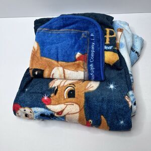 Vintage 1999 Rudolph Co The Red Nose Reindeer Towel and Washcloth Set Jay Franco